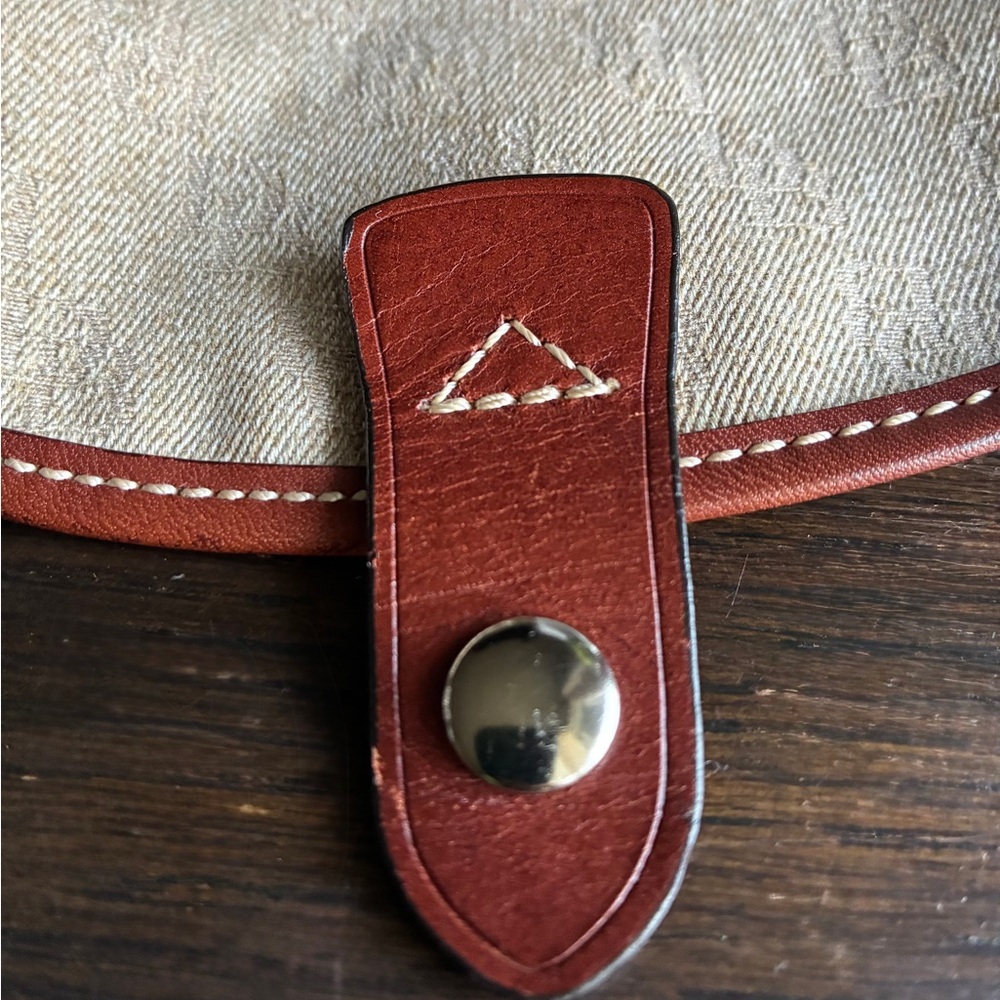 Dooney & Bourke wristlet,Canvas and Brown Leather-Trim Wristlet Clutch - Picture 7 of 10